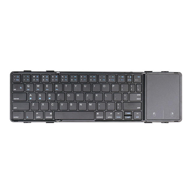 With Touchpad Mini Folding Keyboard Blue Tooth Foldable Wireless Keypad for Microsoft Surface Go 2 Pro 3 4 5 6 7 X Tablets Case
