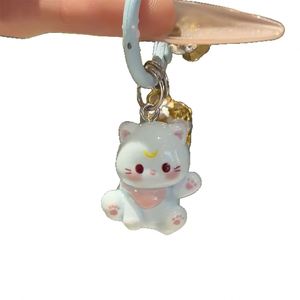 Llaveros de Resina con Forma de Gatito y Campana Pequeña, Colgante para Bolsa, 6 Colores a Elegir, Regalos de Joyería para Mujeres - Product Image 5
