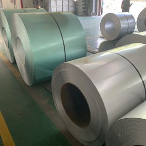 Galvalume ขดลวดเหล็กชุบสังกะสี Az150ไฟฟ้า aluzinc ผิ<span class=keywords><strong>ว</strong></span>ผ่าน S320 0.125มม. เคลือบ Z120 Z350ขดลวดเหล็กชุบสังกะสี - Product Image 5