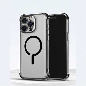 Funda Magnética Antigolpes para Teléfono, Transparente, Electrochapada, TPU+PC, con Esquinas Reforzadas, Nuevo Lanzamiento para Modelos <span class=keywords><strong>de</strong></span> Apple y <span class=keywords><strong>Samsung</strong></span> - Product Image 3