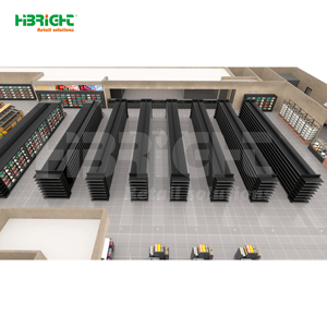 Estantería Metálica para Supermercado, Góndola de Doble Cara para Exhibición de Frutas, Verduras y Productos en Tiendas de Abarrotes - Product Image 5