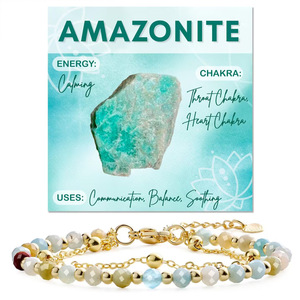 Bracelet Facetté <span class=keywords><strong>Perles</strong></span> Cristal Naturel Pierre de Guérison Chakra Double Couche Énergie Spirituelle Bijoux Yoga - Product Image 5