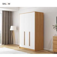 Armoire de chambre à 3 portes en bois de haute qualité, design personnalisé, pour villa, usine, usagée