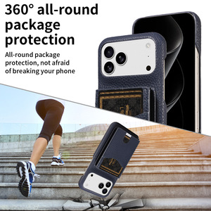 Étui portefeuille magnétique multifonctionnel en cuir pour <span class=keywords><strong>iPhone</strong></span> 17 Pro Max, Samsung S24 S22 S23 – Porte-cartes pour hommes d'affaires - Product Image 6
