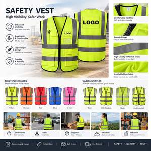 Fluorescent Orange Green Long Sleeve Crew Neck Breathable Moisture-Wicking Road Construction OEM Reflective Safety <b>T</b>-<b>Shirt</b> - Product Image 6