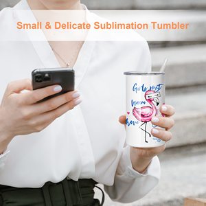 12oz Sublimation Tumblers with Lids and Straws Stainless Steel Skinny Tumblers for Kids <b>Double</b> <b>Wall</b> Vacuum Insulated Tumbler - Product Image 5
