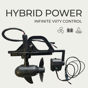 Moteur hors-bord électrique en aluminium garanti 12V 24V sans balais pour kayak, moteur de pêche à la traîne, vitesses variables, hélice de bateau - Product Image 1