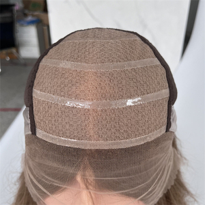 Listo para enviar Peluca de <span class=keywords><strong>quimio</strong></span> Cabello virgen europeo Mujeres blancas Alopecia Marrón Pérdida de cabello <span class=keywords><strong>Pelucas</strong></span> médicas - Product Image 6