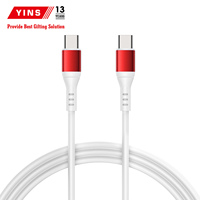 Câble USB en silicone tressé PD 65W, durée de vie de 20000 plisages, câble de charge rapide USB-C Type-C pour iPhone et écouteurs