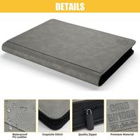 Novedades al por Mayor, Carpeta de Cartas Coleccionables Deportiva Impermeable, Personalizada, de Cuero PU, con 16 Bolsillos, Álbum para Cartas de Juego