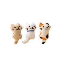Broche en peluche de dessin animé Lapin Renard Chat, Mini broches animales, Épingle de sac, Accessoires écologiques portables pour vêtements et foulards
