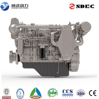 Moteur diesel marin SDEC 150HP 200HP 250HP 300HP 4 temps refroidi par eau pour applications marines commerciales