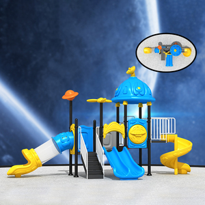 Vườn ngoài trời trẻ em sân chơi trượt nhựa thiết bị máy bay trực thăng Chất lượng cao trẻ em sân chơi ngoài trời - Product Image 2