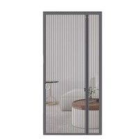 Moustiquaire de fenêtre en acier inoxydable et alliage d'aluminium, pliante, rétractable, à glissière horizontale, design minimaliste