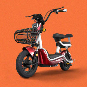 Nouveau vélo électrique à 2 roues avec freins à tambour avant et arrière Pneu à vide de 14 pouces Moteur 300W/500W forte puissance - Product Image 5