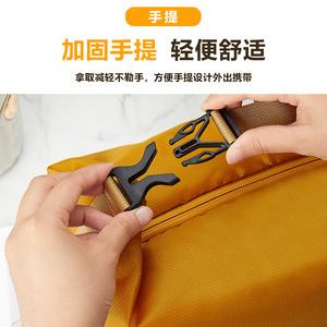 Insulated Lunch Bag <b>Turmeric</b> Yellow Waterproof Keep Warm Cold For Work School Picnic - Product Image 4