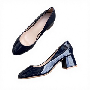 Round Head Light Platform Shoes 5cm Thick <b>Heel</b> Anti-Slippery Height Increasing Comfortable <b>Closed</b> <b>Toe</b> Fashion for Summer Autumn - Product Image 2