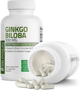 Precio al por mayor extractos de plantas naturales puros Ginkgo Biloba extracto suplemento Ginko Biloba cápsulas