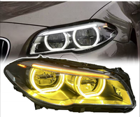 Nuevo Faro Delantero de Doble Color de 12 V para Serie 5 F10 F18 520i 525i, Luz de Circulación Diurna 2011-2017, Estilo Ojos de Ángel