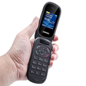 UNIWA F9E Colored <b>Used</b> Flip Phone 1.77" LCD Display Dual SIM Unlocked GSM Keypad 0.3MP Camera - Product Image 1