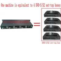 جهاز استقبال أقمار صناعية عالي الدقة متكامل بأربع قنوات DVB-S/S2 مع مدخل FTA 400 مللي أمبير لمعدات الواجهة الأمامية للتلفزيون الفندقي