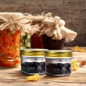 Fabrication de bocaux en plastique PET avec couvercle en aluminium doré argent/or/rose pour crème ou aliments - Product Image 5