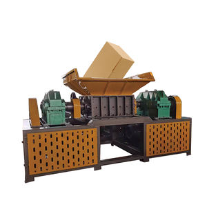 Bone Twin Shaft Residuos de metal Trituradora Máquina de reciclaje Bandeja Segundo espaciador Híbrido 120Mm Logística Henan 90Hp Voltaje - Product Image 1