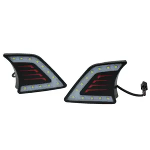 نمط جديد! الصمام النهار تشغيل مصباح إضاءة سيارة ليد كشاف لسيارة تويوتا فيجو هايلكس 2012 - 2015