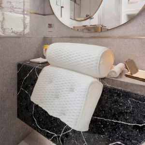 หมอนอาบน้ำและสปา <span class=keywords><strong>BBCare</strong></span> Luxury พร้อมเทคโนโลยี 4D Air Mesh และจุกดูดสุญญากาศ 7 จุด แข็งแรง สำหรับรองรับคอ ใช้ได้ทั้งในห้องน้ำและการเดินทาง - Product Image 3