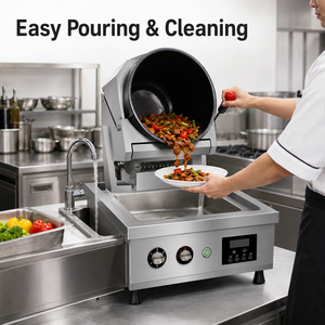 Máquina Comercial de Cocina a Gas LPG con Remojo Automático, Wok Inclinable de Acero Inoxidable para Restaurante - Product Image 5