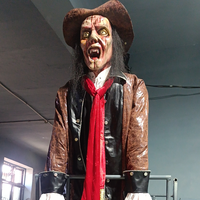 Personnalisable Pirate Zombie Animatronic Modèle Effets Sonores Interactifs Effet Fumée pour Halloween Parade
