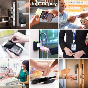 Cartes <span class=keywords><strong>de</strong></span> visite NFC RFID programmables en PVC imprimées sur mesure, puce 213/215/216 64KB CUID Gen2, impression personnalisable, utilisation pour les hôtels - Product Image 6