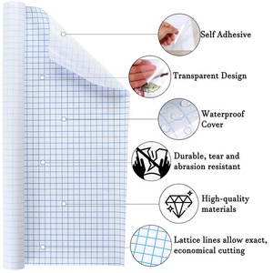 Fournisseur de papeterie scolaire OEM Rouleau de film plastique transparent de couleur Protecteur de couverture de <span class=keywords><strong>livre</strong></span> auto-adhésif transparent pour les écoliers - Product Image 2