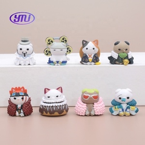 8 estilos una pieza Q versión Luffy Doflamingo figura modelo estatua bolsa paquete dibujos animados pastel muñeca regalo Anime conjunto gato acción juguete - Product Image 1