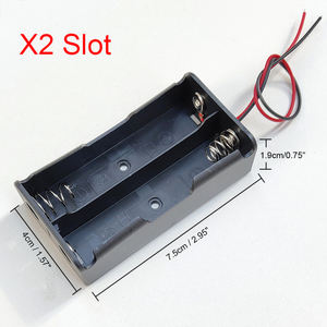Size Battery Holder Case <strong>Box</strong> 1 <strong>2</strong> <strong>3</strong> 4 Slot With Wire Leads and Cover Switch Batteries Organizer Plastic Storage - Product Image 3