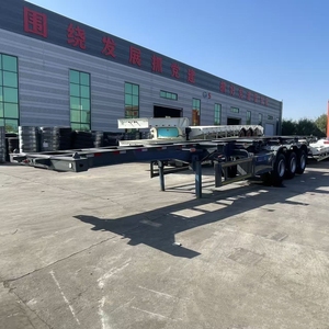 Semi-remorque squelette en acier Hstarauto personnalisée de 40 pieds à 3 essieux pour le transport de conteneurs, avec une charge utile maximale de 50T - Product Image 1