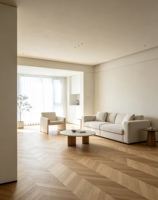 Plancher stratifié en chevrons résistant aux rayures, système de clic, 10 mm, AC4, OEM ODM, série PH personnalisée