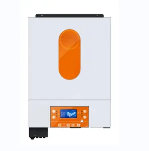 Nhà sản xuất công suất cao sạc hiện tại 6000VA 6000 Wát năng lượng mặt trời biến tần với có thể tháo rời LCD Điều khiển hiển thị