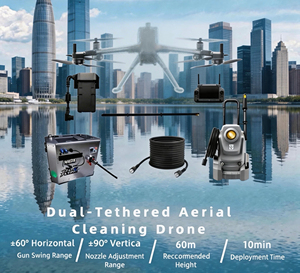 Dron de Limpieza para Edificios de Gran Altura con Luces LED, Monitoreo Eficiente en Tiempo Real, Sistema de Pulverización Inteligente, Control Remoto Preciso - Product Image 4