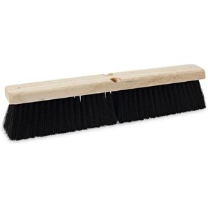 Boardwalk BWK20618 Negro 3 pulgadas Cerdas de Polipropileno de Peso Medio de 18 Pulgadas Cabezal de cepillo para limpieza de pisos - Product Image 1