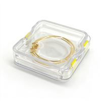 Boîte de rangement pour prothèses dentaires OEM PS PE avec film protecteur, conteneur transparent en plastique pour fausses dents, étui multifonctionnel pour salle de bain, maison et voyage