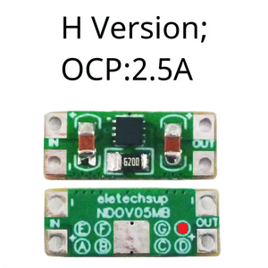 Eletechsup NDOV05MB DC 3.3-5V 0.2-2.5A Overvoltage Overcurrent Power Supply Protector OCP OVP UVLO <strong>OTP</strong> Protection Module - Product Image 6