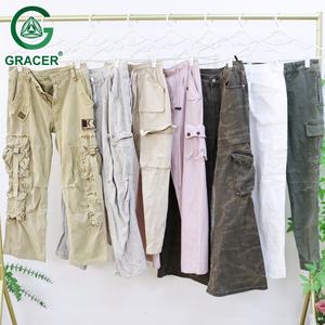 Vente en Gros de Vêtements d'Occasion en Balles Pantalons Cargo pour Hommes Friperie en Ligne - Product Image 2