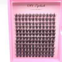 Cils en éventail en forme de fleur faits à la main, taille 8-16 mm, extension de cils Easy Bloom, cils noirs mats
