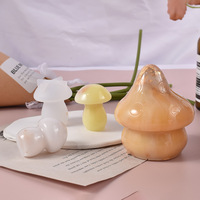 DM875 3D-Aromatherapie-Kerzenformen Pilzform DIY-Gipspilz-Silikon-Harzform für Heimdekoration