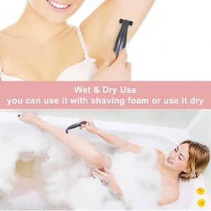 4in1 Rechargeable Stainless Steel Electric Trimmer for Face/<b>Bikini</b>/Body Waterproof USB Shaver Epilator Women <b>Men</b> Painless Facial - Product Image 4