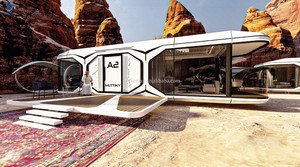 Cabaña prefabricada de manzana para <span class=keywords><strong>tierra</strong></span> sin usar, <span class=keywords><strong>casa</strong></span> de cápsulas, <span class=keywords><strong>casa</strong></span> modular de 2 dormitorios, <span class=keywords><strong>casa</strong></span> inteligente, cápsula espacial pequeña móvil, cápsula para el hogar - Product Image 3