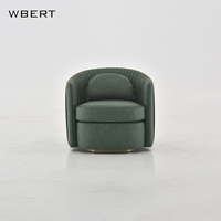 WBERT-Canapé moderne en cuir simple, fauteuil de luxe, paresseux, designer, pour salle à manger, hôtel, balcon, salon, filet rouge créatif
