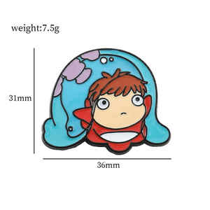 เข็มกลัดโลหะรูปการ์ตูนอนิเมะเครื่องประดับกระเป๋าเป้สะพายหลังเสื้อผ้าลายการ์ตูนที่หลากหลายเข็มกลัดติดผ้าพันคอส่วนบุคคล - Product Image 6
