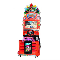 Machine de jeu d'arcade de course à monnayeur pour enfants avec garantie d'un an, écran LCD 22 pouces, 1 joueur